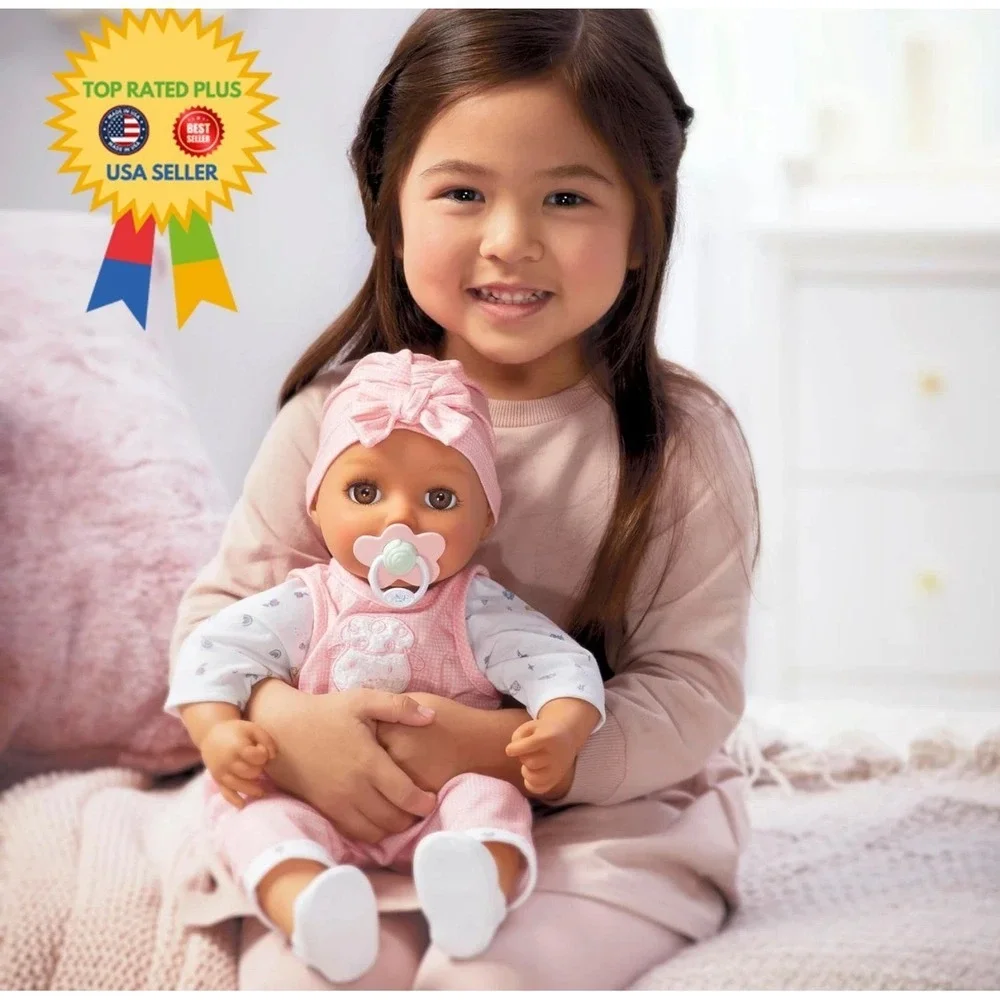 My Real Baby Doll Ava - Light Brown Eyes: Realistic Soft-Bodied Baby Doll